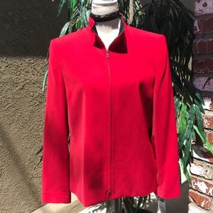 Beautiful red with black lining blazer